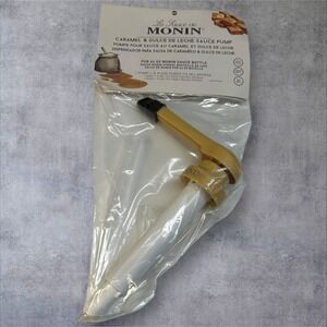 Monin Caramel Dulce De Leche Sauce Pump Dispenser for 64 oz Bottle